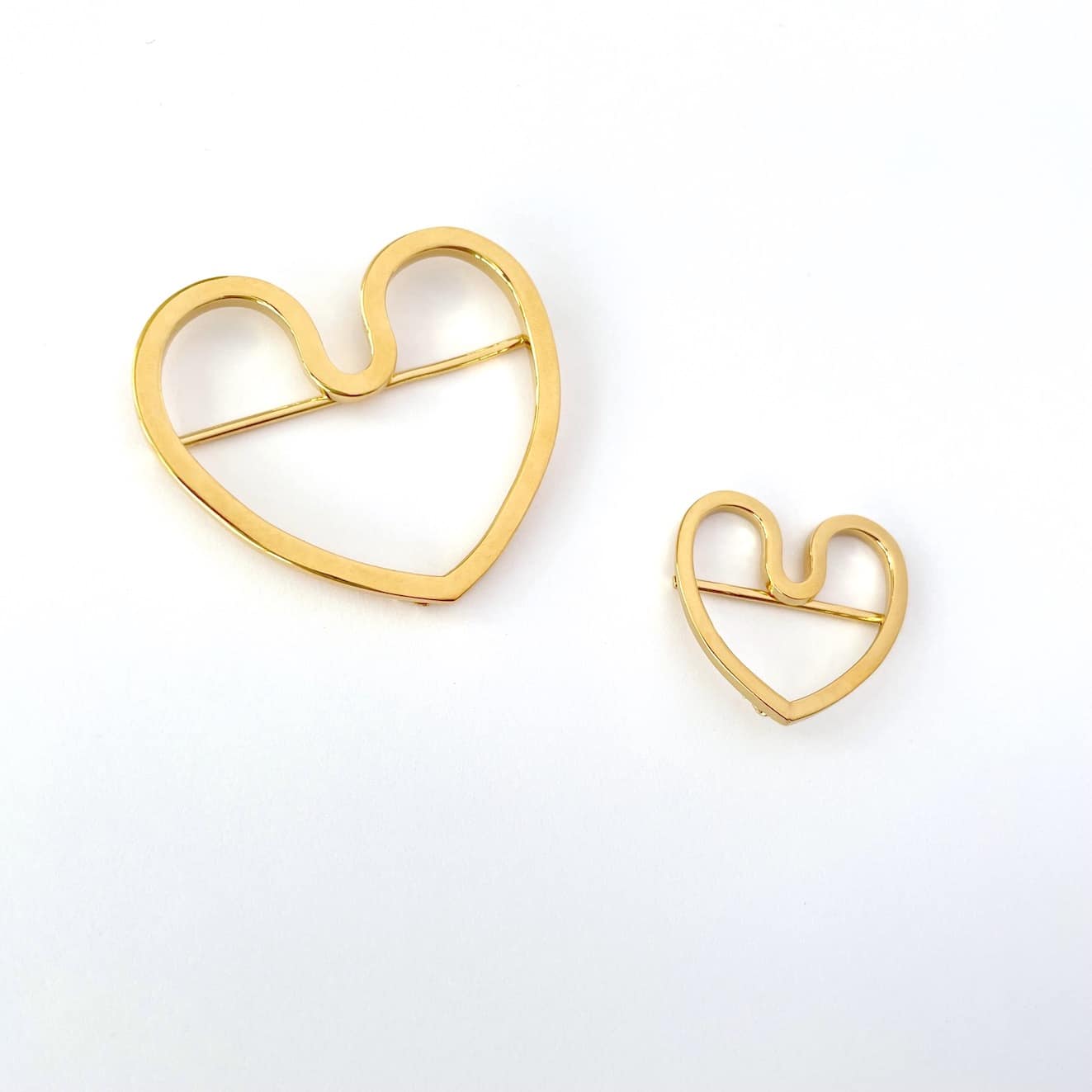Anneaux de Foulard Coeur Amoureux - 3 tailles