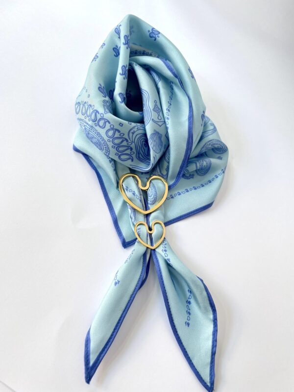 Anneaux de Foulard Coeur Amoureux - 3 tailles