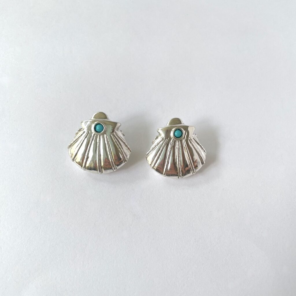 Earrings My Secret Shell . Sterling Silver