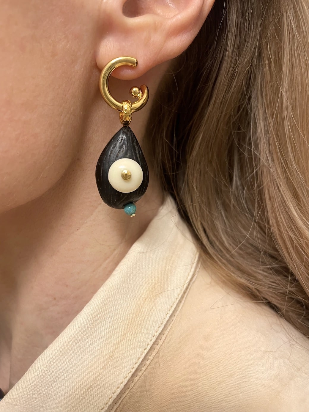Boucles d'oreilles Brown Coco