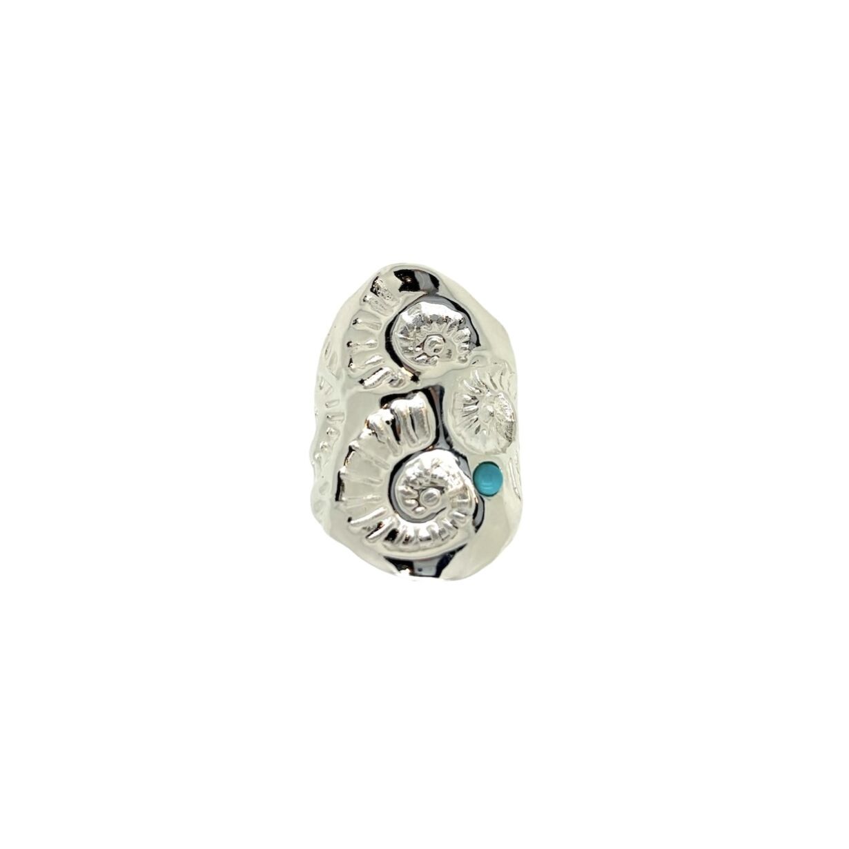 Bague Large Calypso . Argent