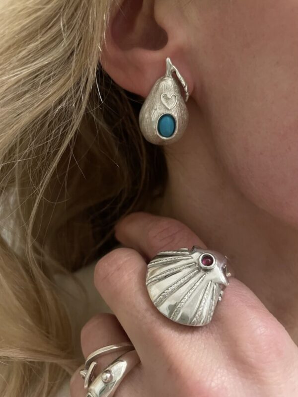Bague My Secret Shell . Argent