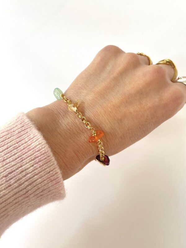 Bracelet 7 Chakras Gold