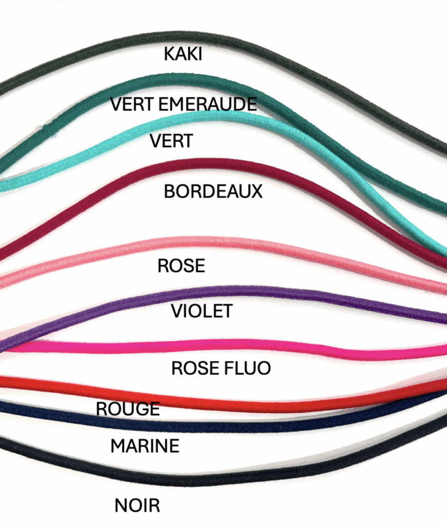 Cordon élastique en coton