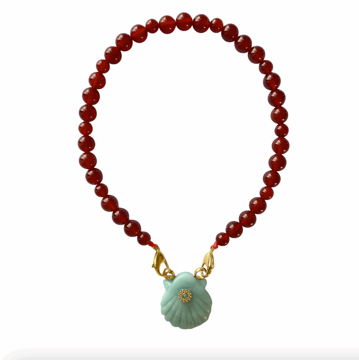 Collier Minorque Amazonite Cornaline