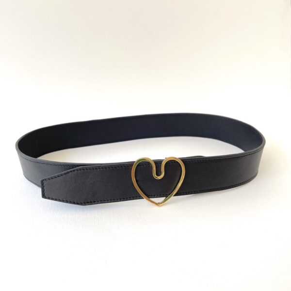 Ceinture Coeur Cuir