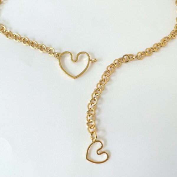 Ceinture chaine Coeur Amoureux
