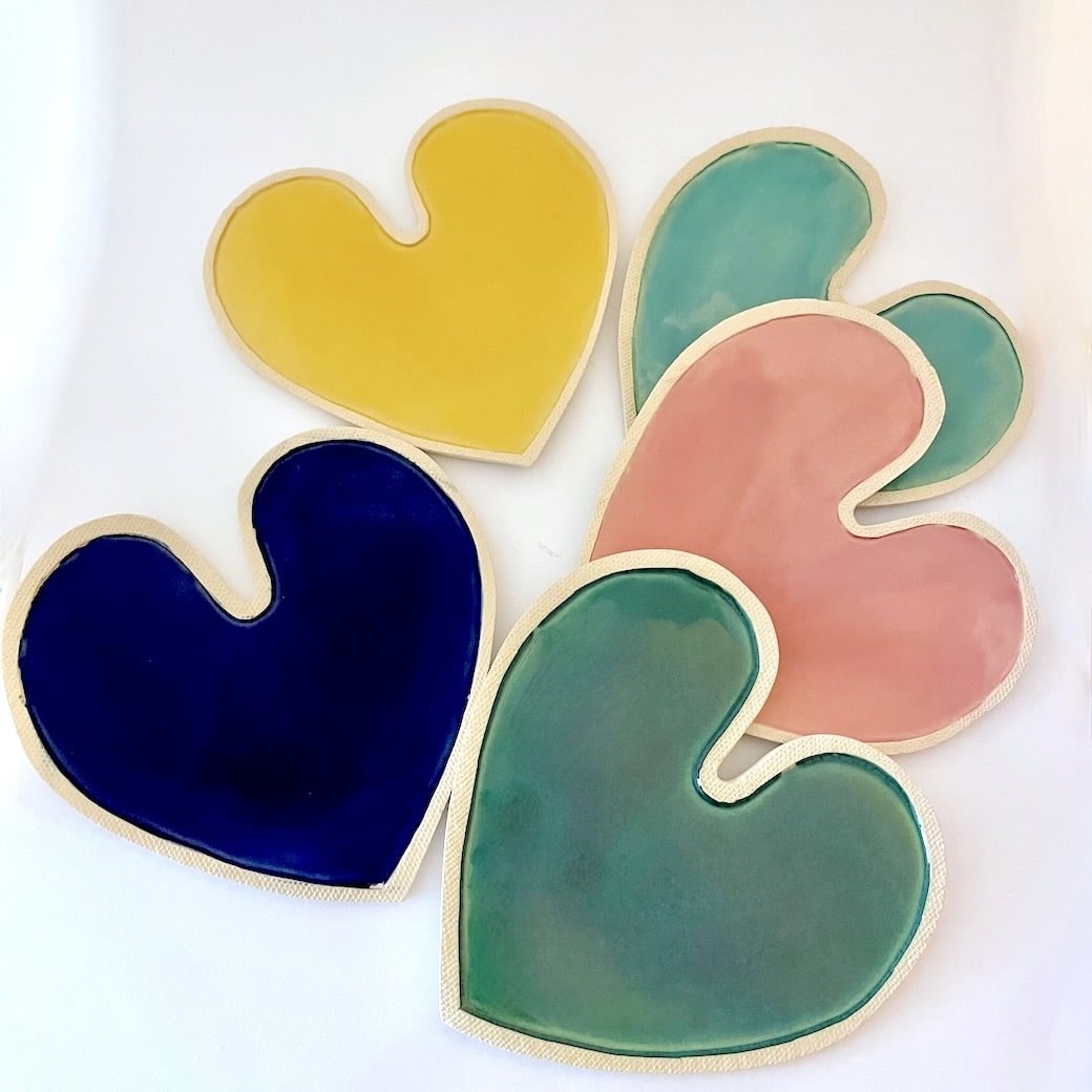 Céramique Coeur plat Vide Poche