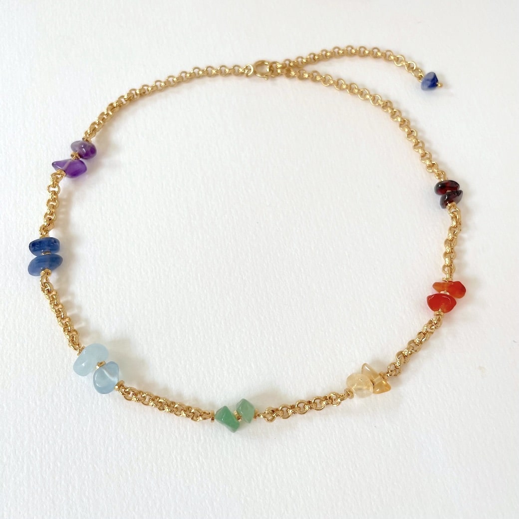 Necklace 7 Chakras Gold