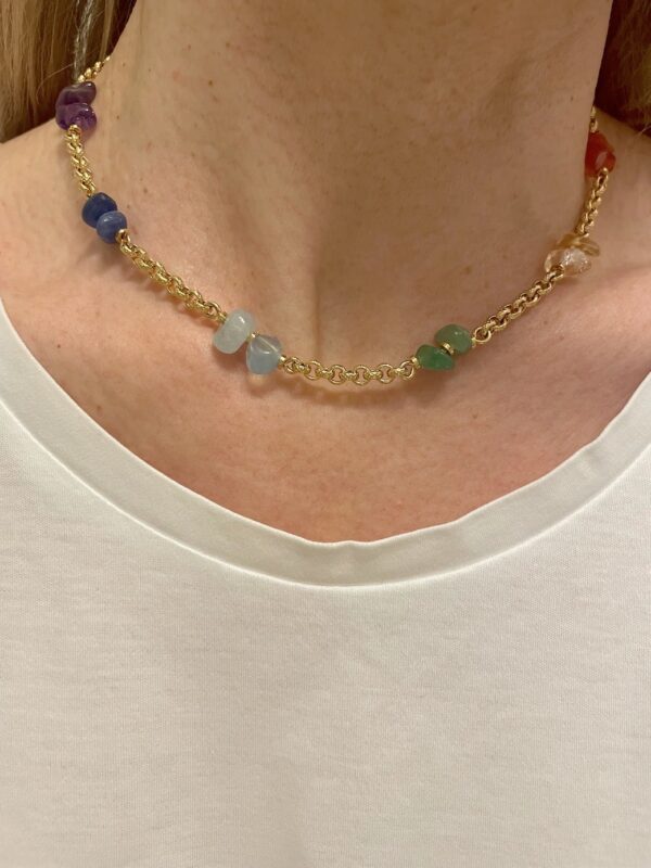 Necklace 7 Chakras Gold