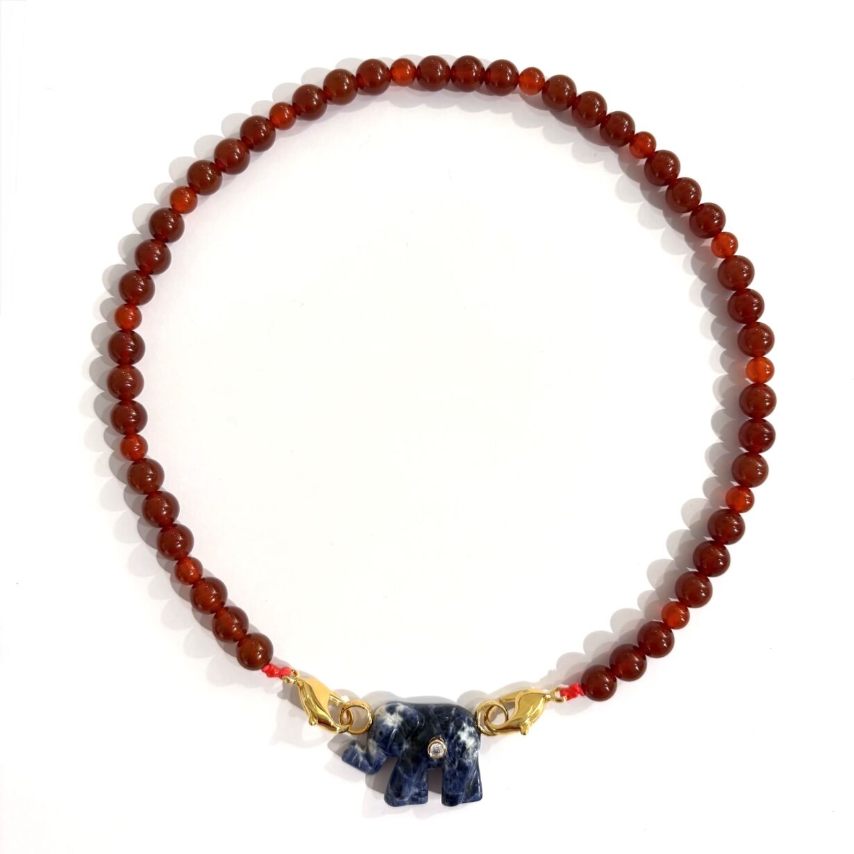 Collier Eléphant Sodalite