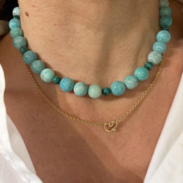 Collier Amazonite et Malachite