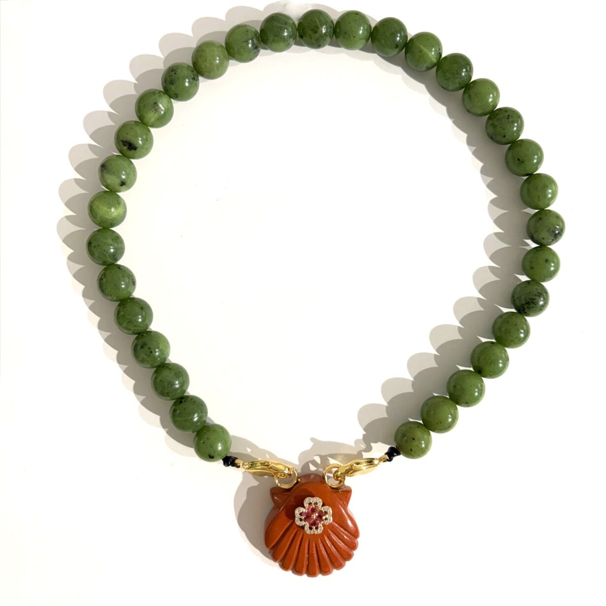 Collier Minorque Jaspe Rouge Jade