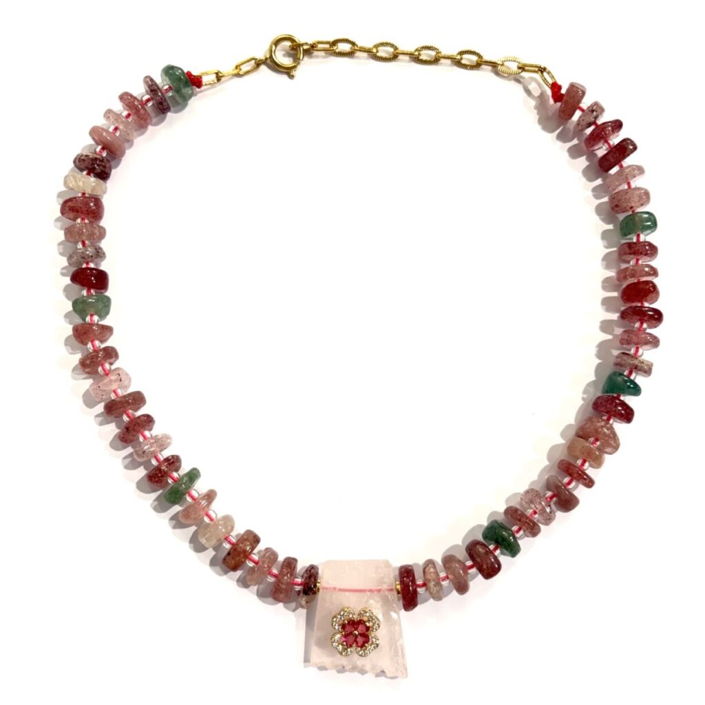 Collier Rose Tutti Frutti