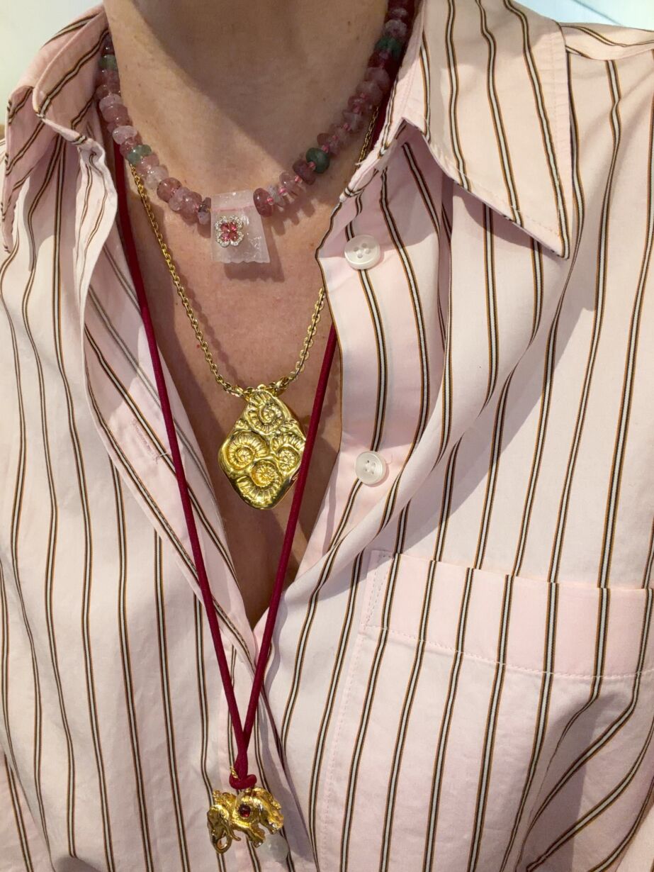 Collier Rose Tutti Frutti