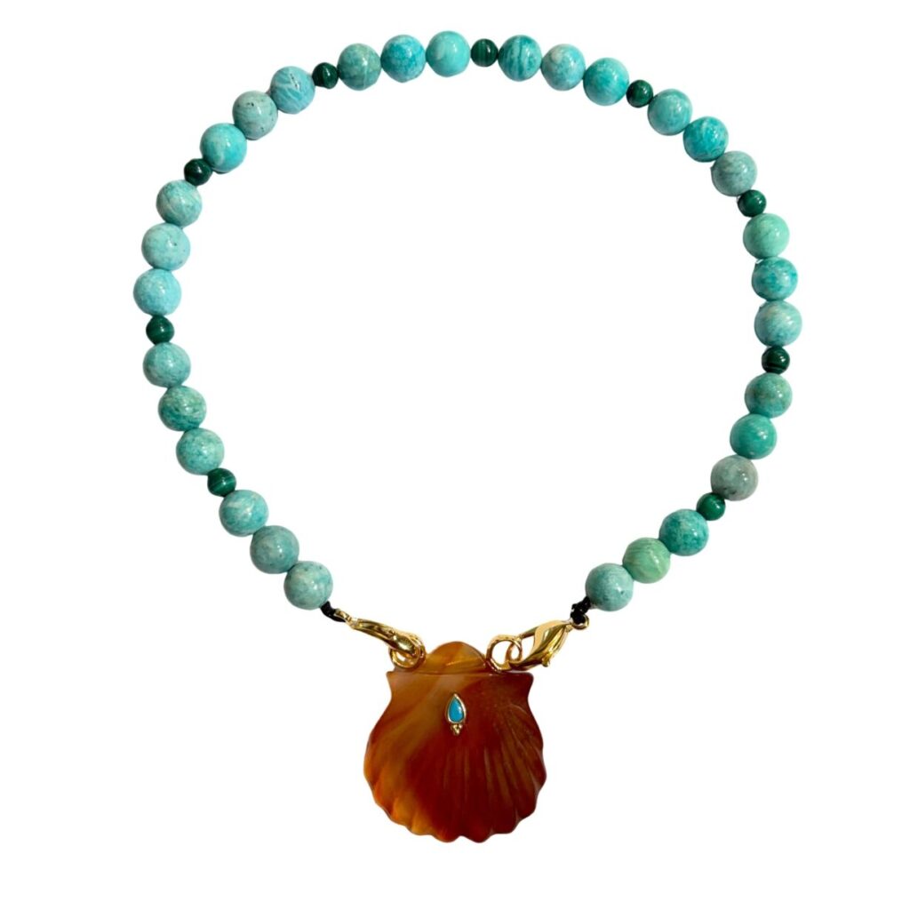 Necklace Naya Carnelian Amazonite