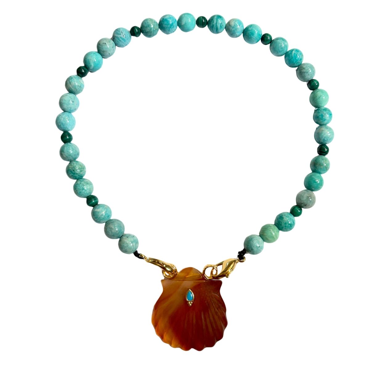 Collier Naya Cornaline Amazonite
