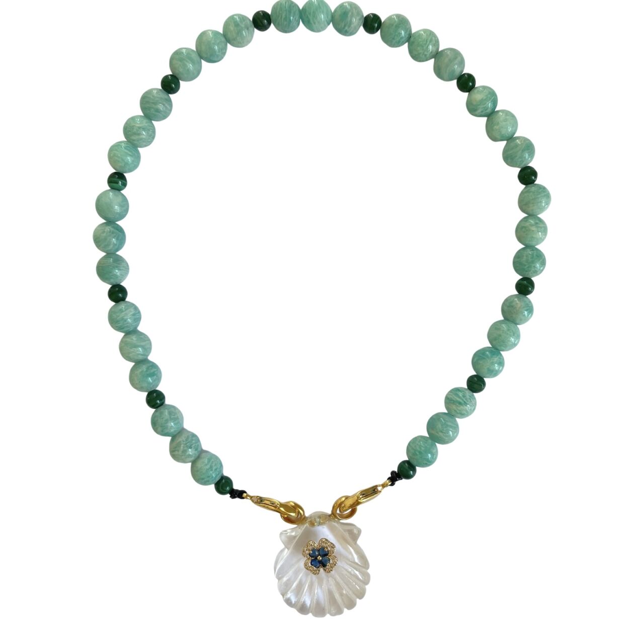 Necklace Minorque Crystal Amazonite