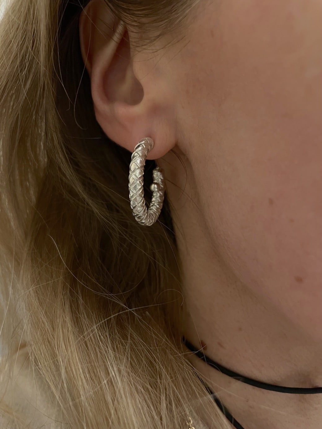 Créoles Pineapple . argent