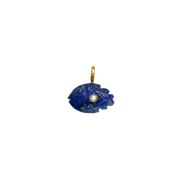 Pendentifs Poissons - Cristal . Citrine . Lapis Lazuli...