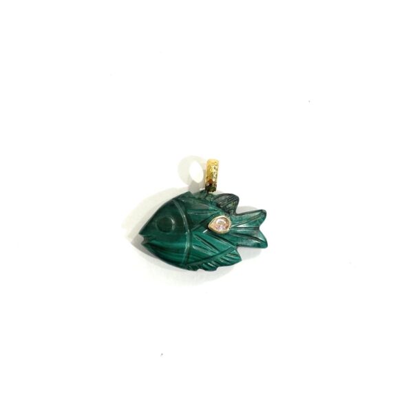 Pendentifs Poissons - Cristal . Citrine . Lapis Lazuli...