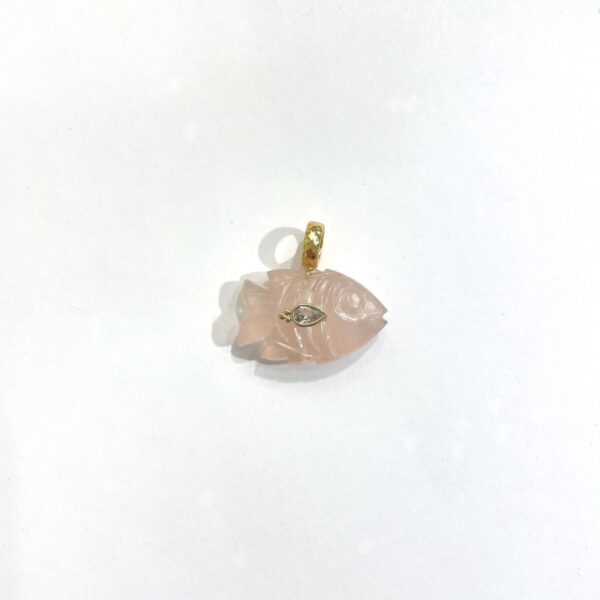 Pendentifs Poissons - Cristal . Citrine . Lapis Lazuli...