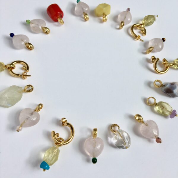 Mono Hoop Earring Anaïs . Pierced ear or Clip
