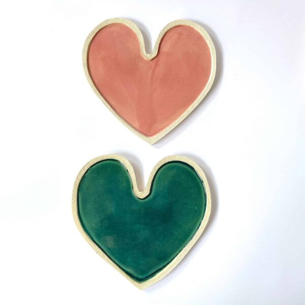 Céramique Coeur plat Vide Poche