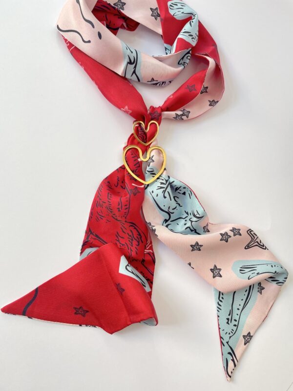 Anneaux de Foulard Coeur Amoureux - 3 tailles
