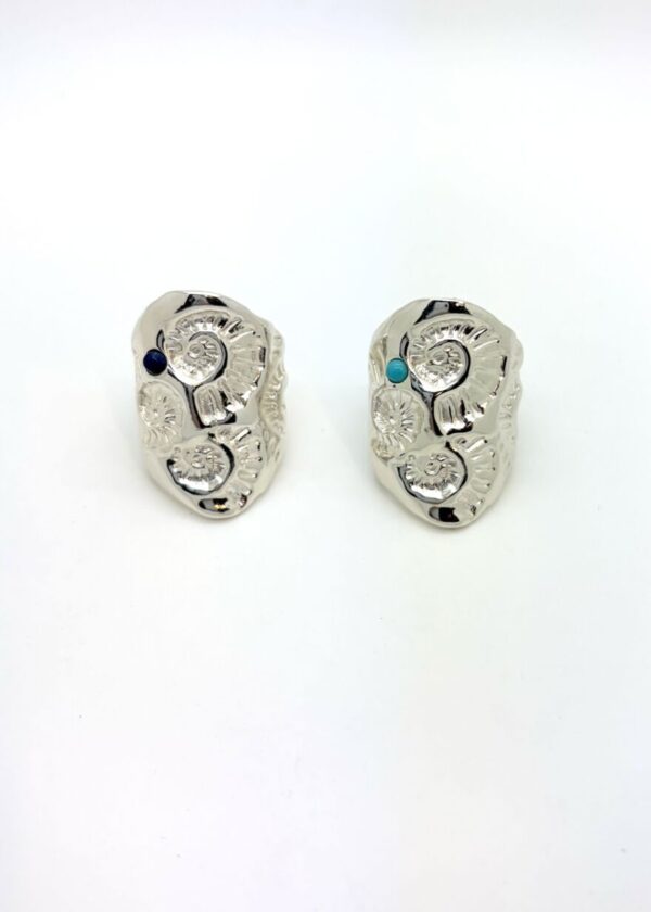 Bague Large Calypso . Argent
