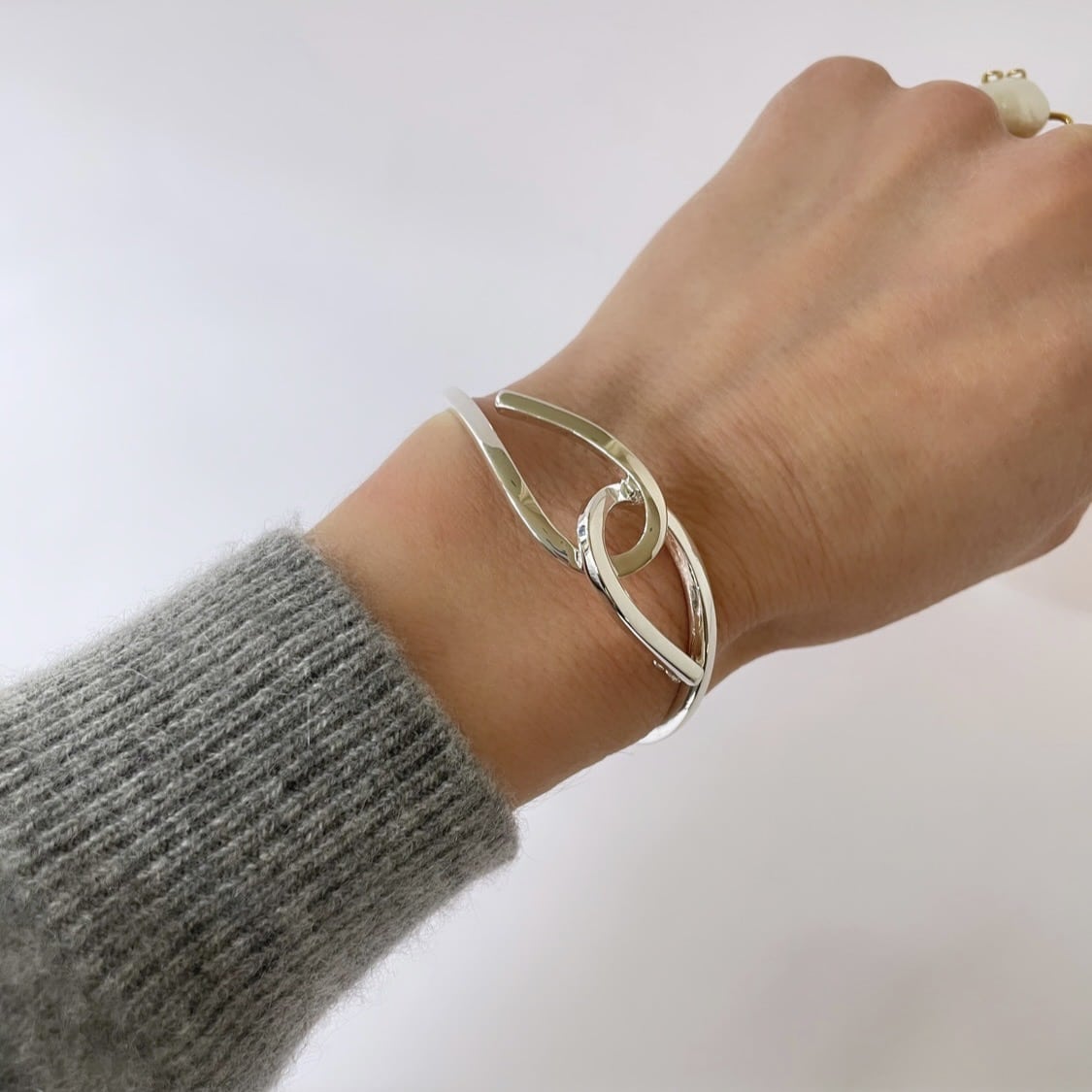 Bracelet Jonc Grace Large Argent