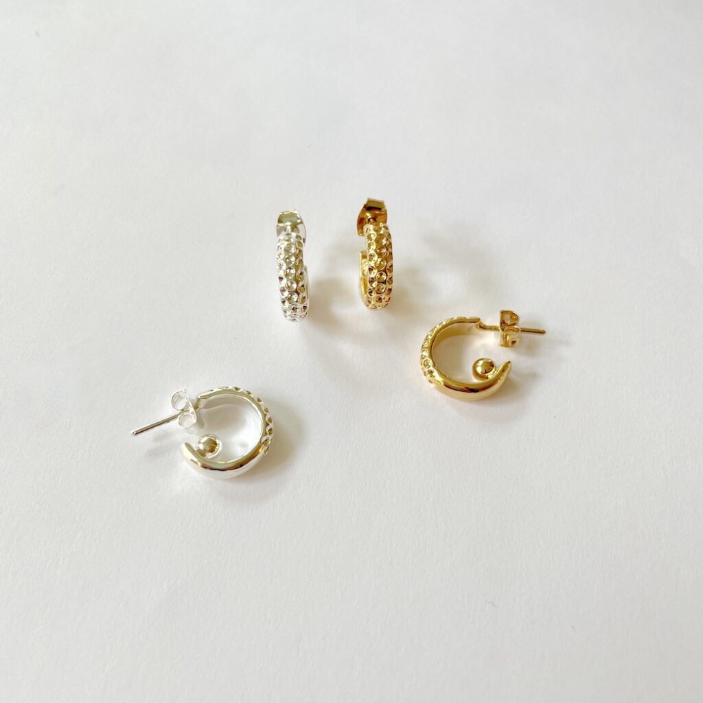 Baby Hoops Lulu . gold or silver