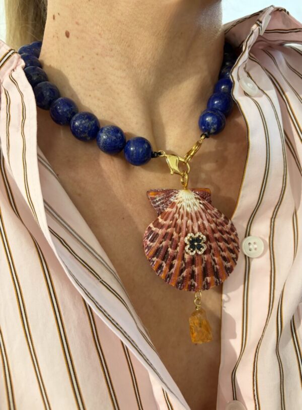 Collier Lapis Lazuli . Large