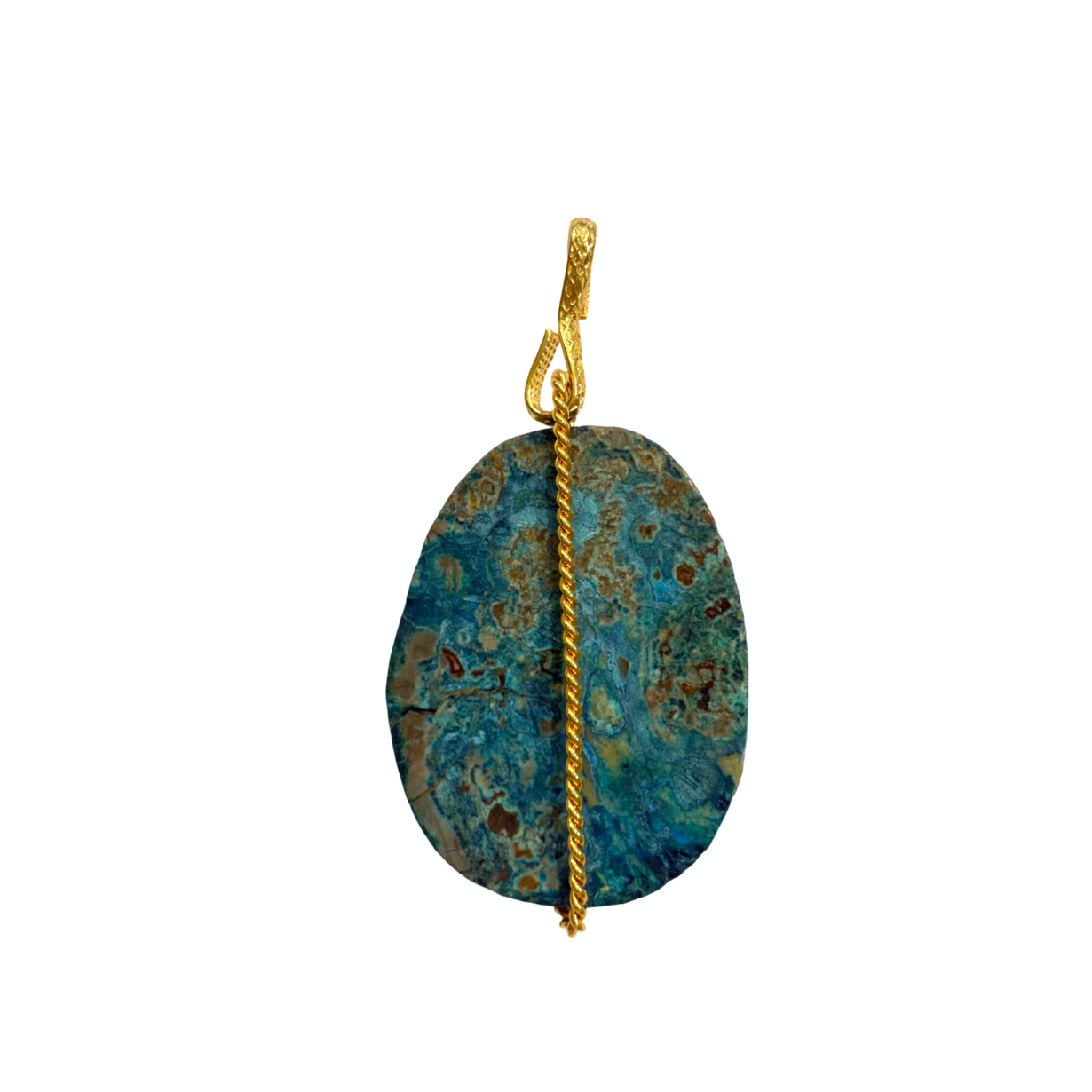 Large Pendentif Jaspe Ocean