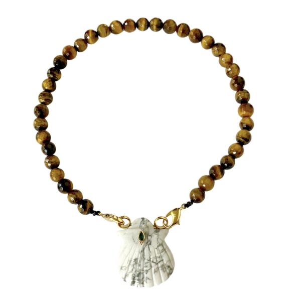 Necklace Naya White Tiger Eye