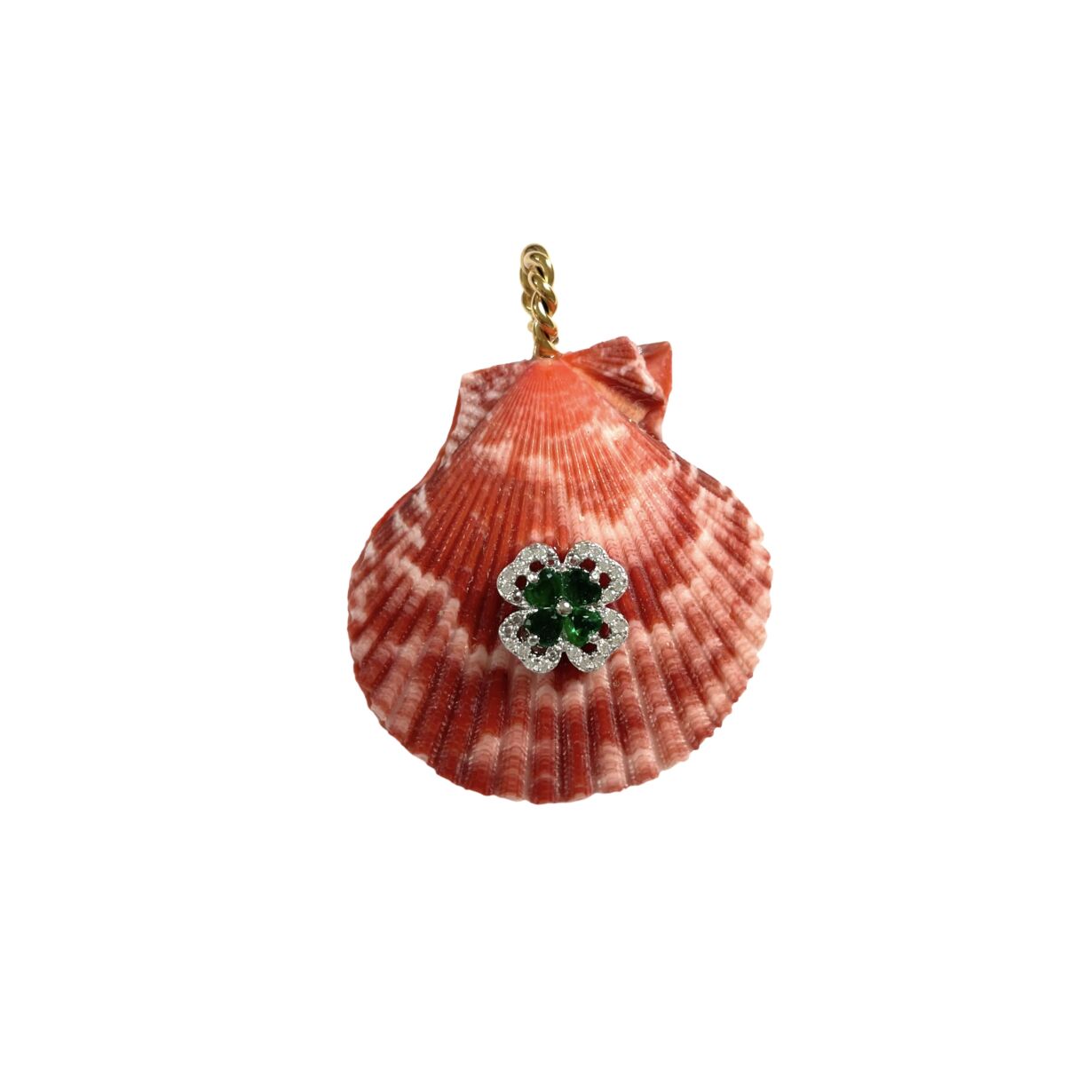 Pendentifs Coquillages Purple . Orange