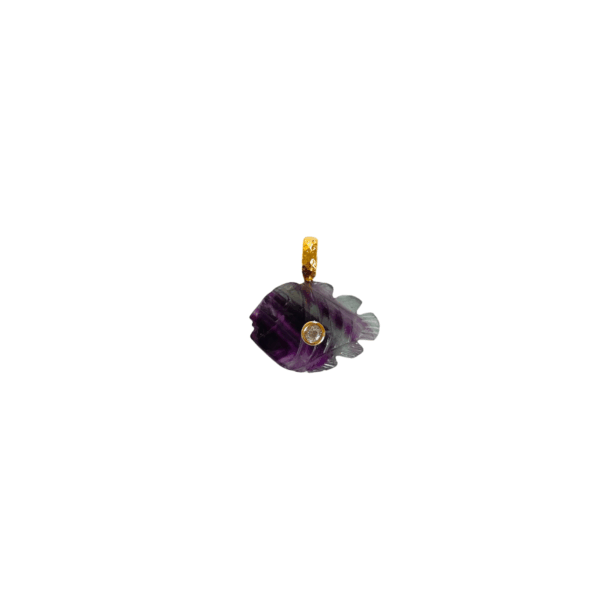 Pendentifs Poissons - Cristal . Citrine . Lapis Lazuli...