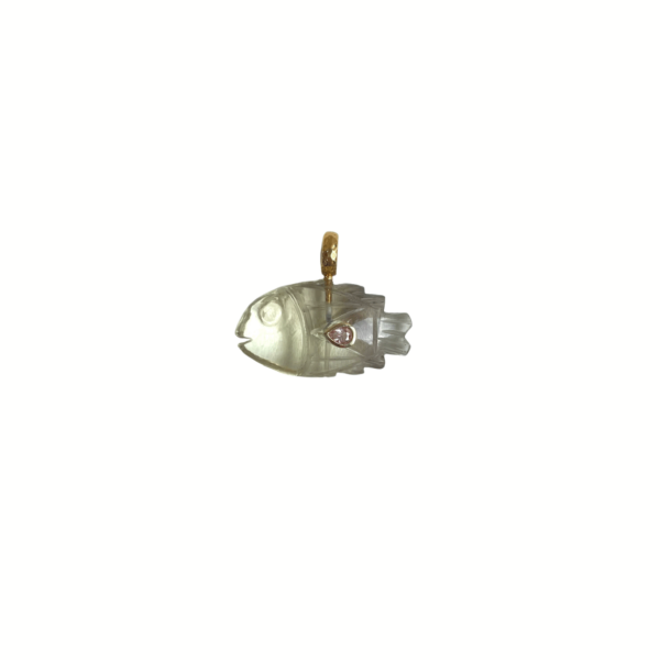 Pendentifs Poissons - Cristal . Citrine . Lapis Lazuli...