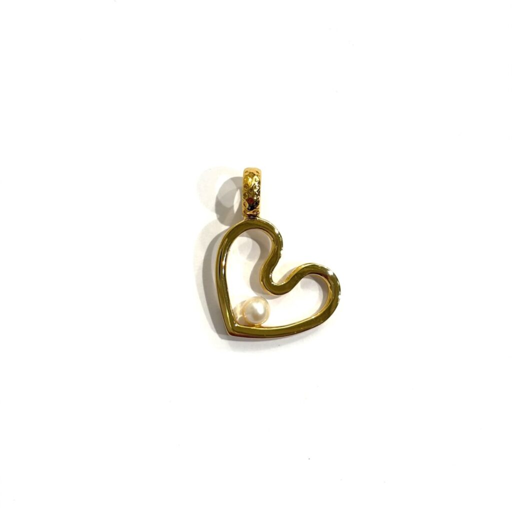 Pendentif Coeur Amoureux perle XS