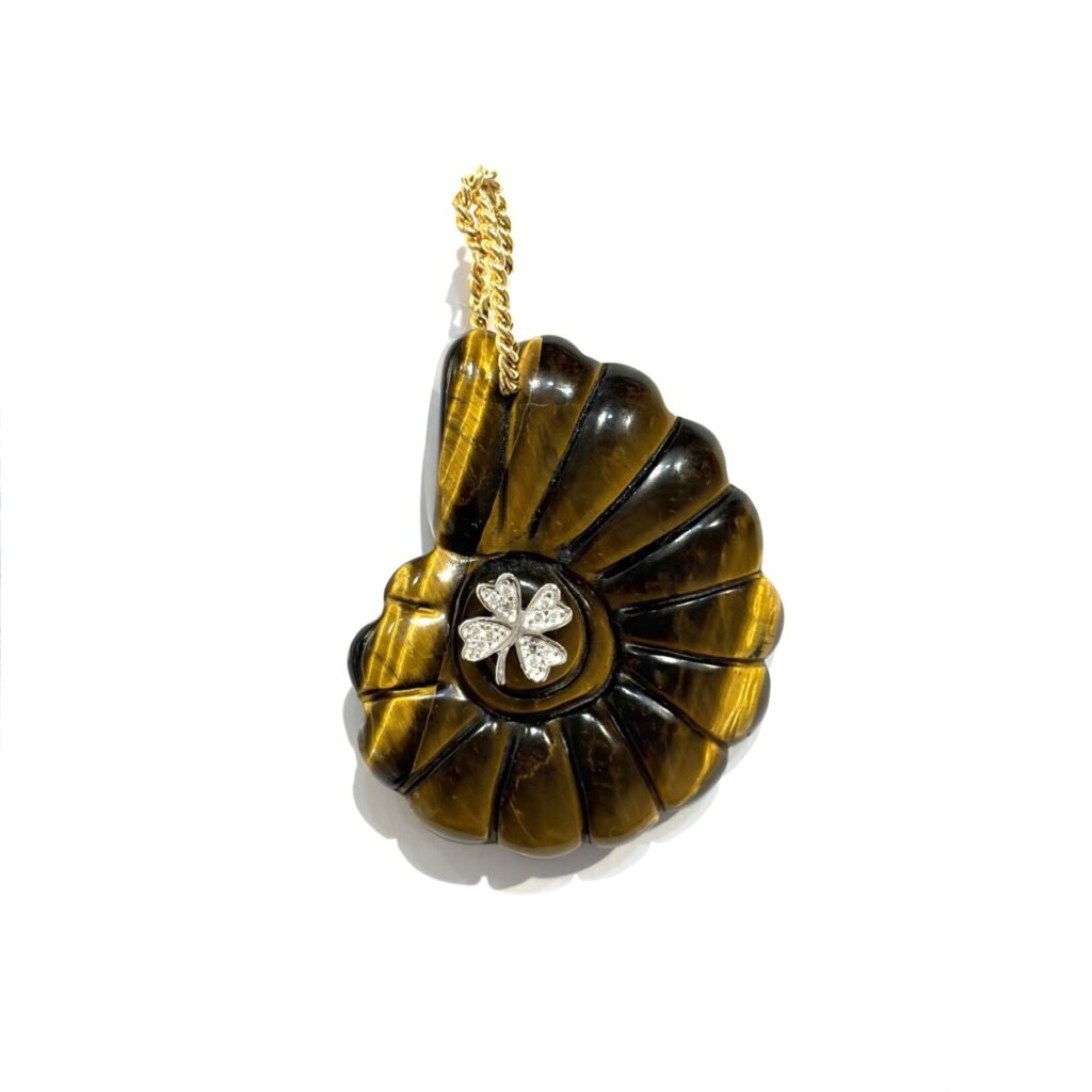 Pendentif Amonia Oeil de Tigre