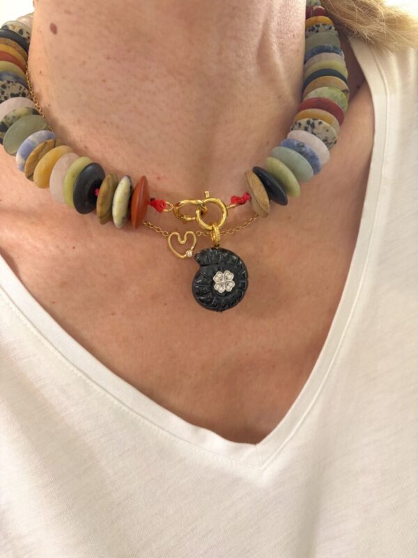 Large Collier Multi pierres