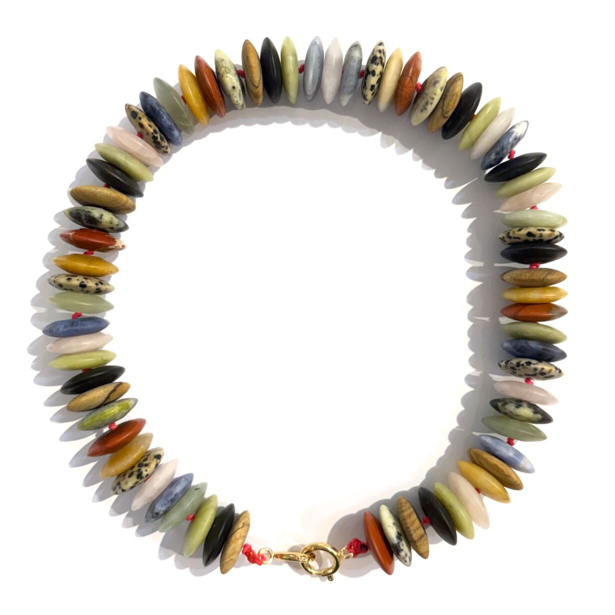 Large Collier Multi pierres