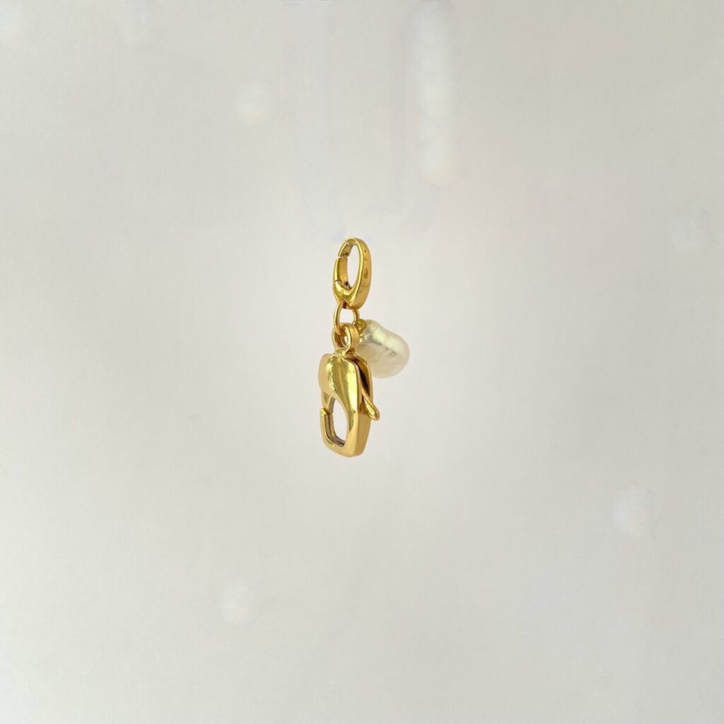 Mousqueton carré perle