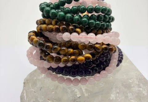 Gemstone long necklace
